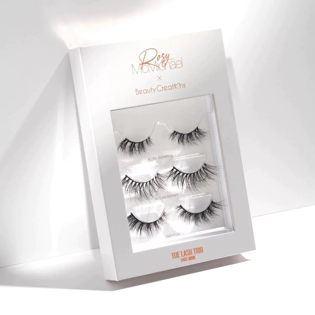 Kit de Pestañas Postizas The Lash Trio Rosy McMichael X Beauty Creations