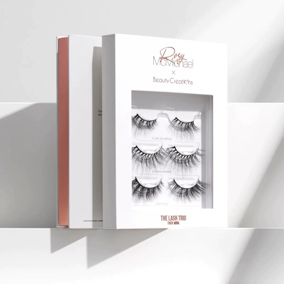 Kit de Pestañas Postizas The Lash Trio Rosy McMichael X Beauty Creations