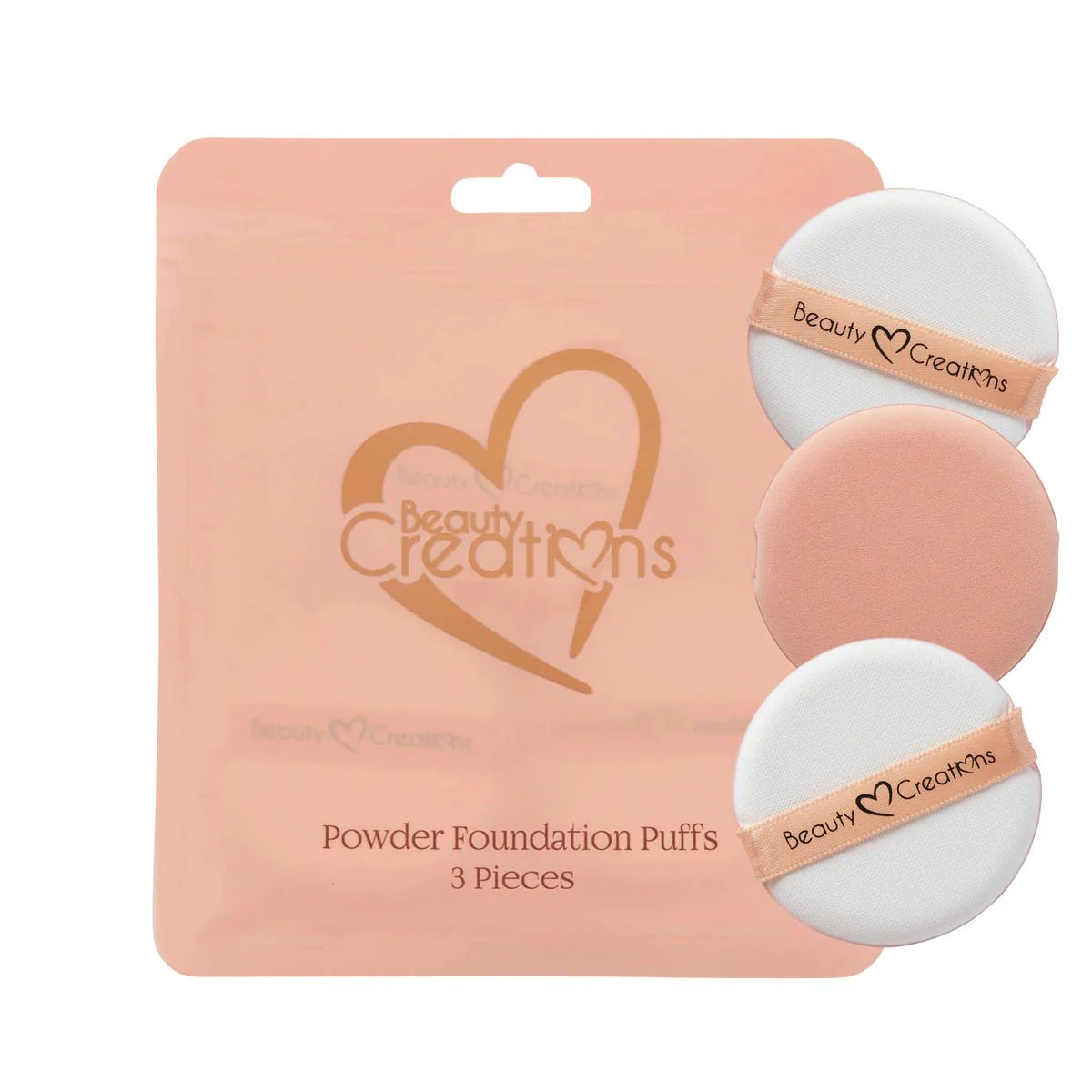 Powder Foundation Puffs 3 Pieces Beauty Creations